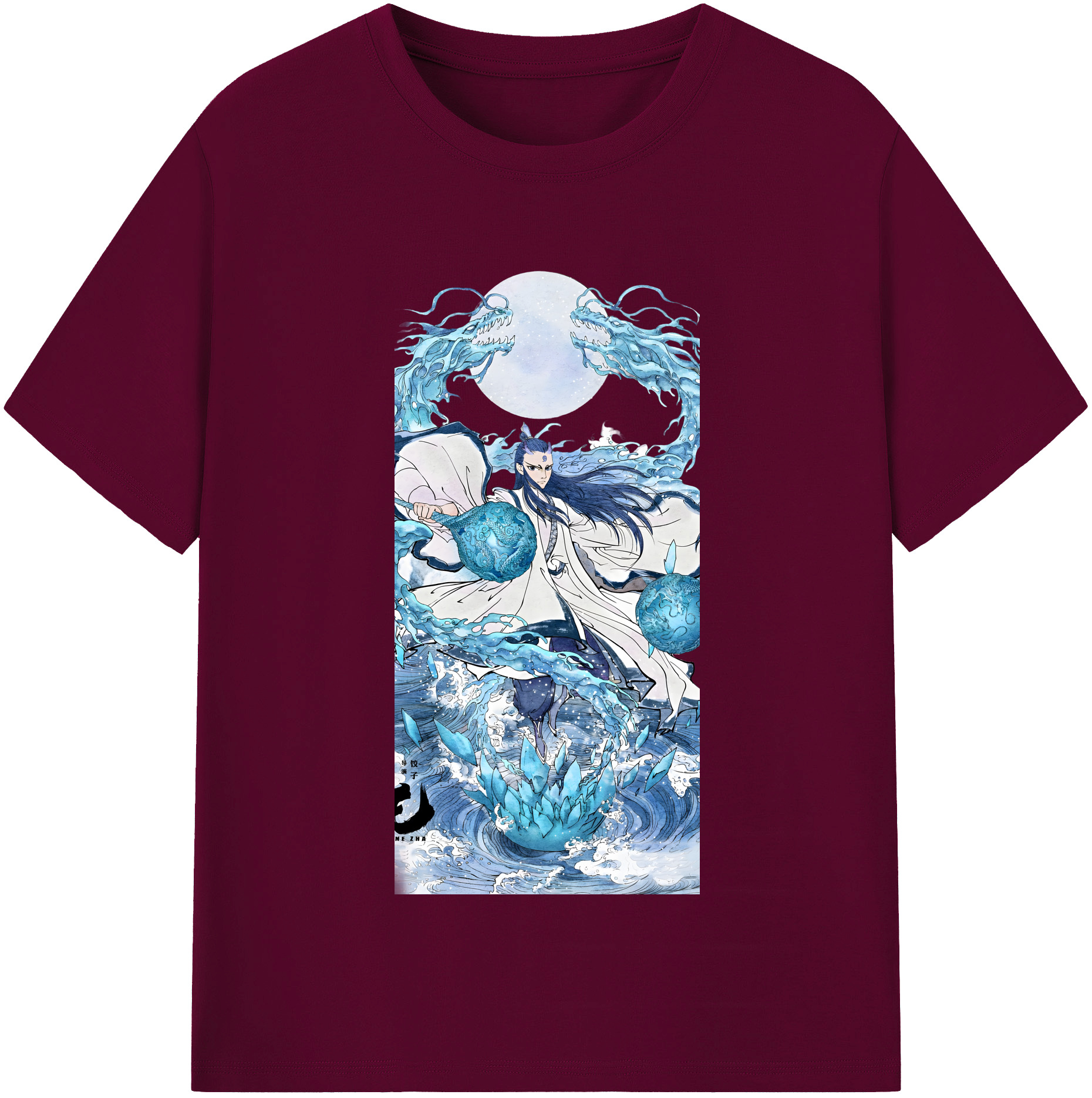 （画像用） Ne Zha 2 ナタ 魔童の大暴れ レディースカジュアルプリントTシャツ（綿100％）